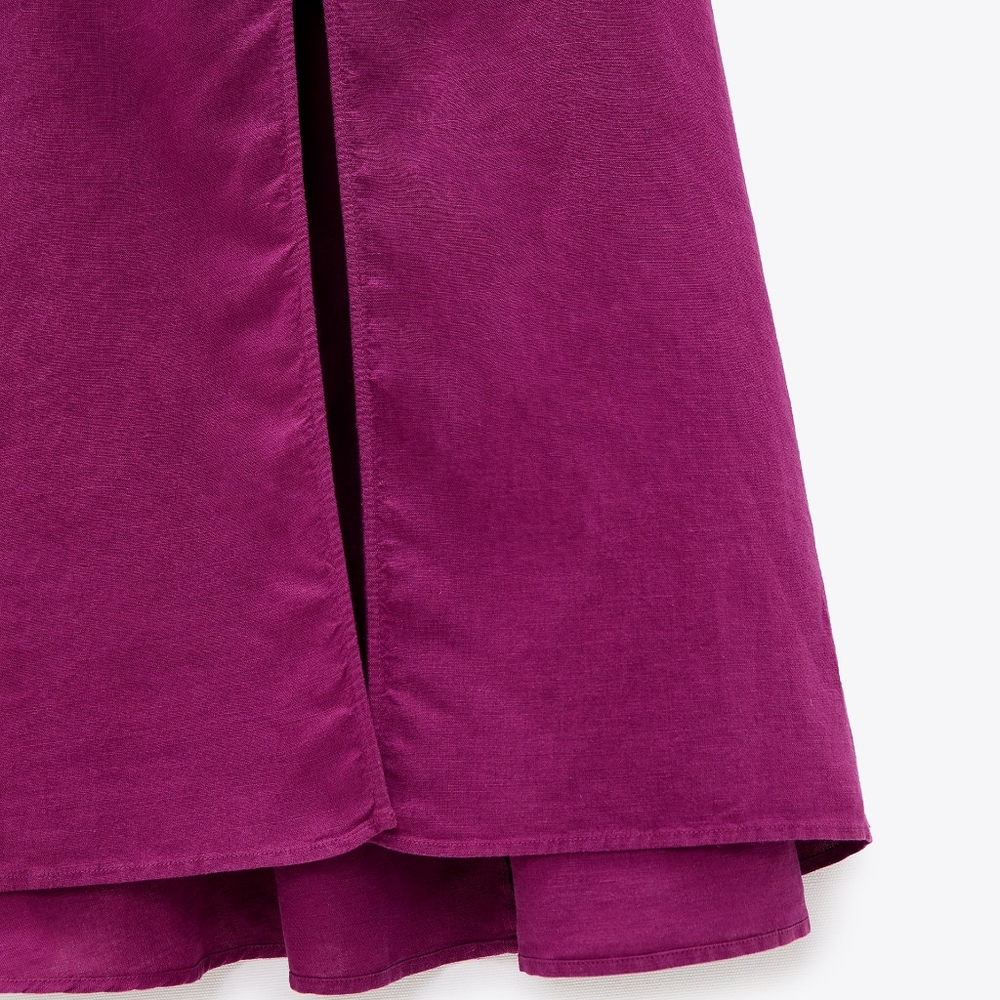 ZARA Linen midi dress - Picture 9 of 13
